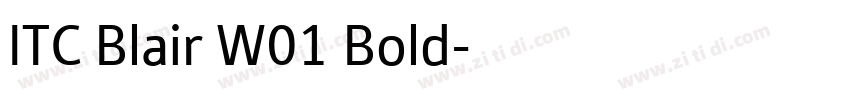 ITC Blair W01 Bold字体转换